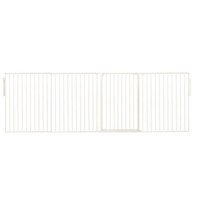 Safetots Premium Extra Tall Room Divider, Up To 298Cm Wide, White, 105Cm Tall, Multi Panel Barrier For Baby And Toddler - image 1