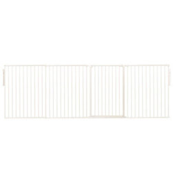 Safetots Premium Extra Tall Room Divider, Up To 298Cm Wide, White, 105Cm Tall, Multi Panel Barrier For Baby And Toddler - thumbnail 1