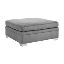 Home Detail Alana Left-Hand Facing Corner Sofa With Footstool, Dark Grey Jumbo Cord - thumbnail 4