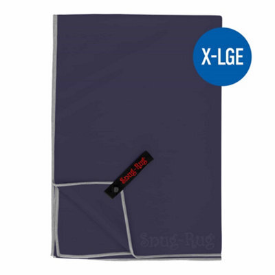 Snug Rug Microfibre Beach Towel Super Absorbent Quick Drying Lightweight Extra Large Xl 200 X 90Cm - Eclipse Blue - image 1