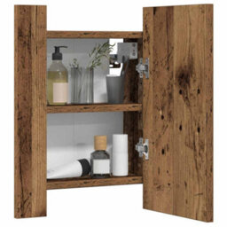 Walplus Led Bathroom Mirror Cabinet Old Wood 40X12X45 Cm Engineered Wood - thumbnail 5
