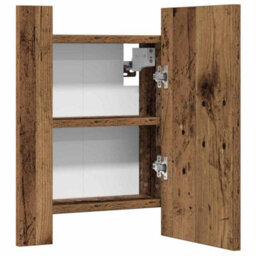 Walplus Led Bathroom Mirror Cabinet Old Wood 40X12X45 Cm Engineered Wood - thumbnail 9