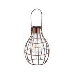 Smart Garden Eureka Metal & Plastic Bronze Effect Solar-Powered Outdoor Led Small Lantern - thumbnail 2