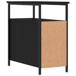 Vidaxl Bedside Cabinet Black 30X60X60 Cm Engineered Wood - thumbnail 8