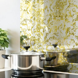 DIY Splashbacks Gold Nuvola Antique Mirror Splashback 595M X 745mm (Toughened Glass) - thumbnail 2