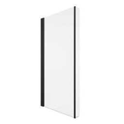 Plum&clay Lazaro Black L-Shape Pivot Bath Screen (W)820mm (H)1600mm - thumbnail 1