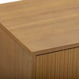 Teamson Home Tremolo Chest Of Drawers 4 Fluted Push-Open Drawer Bedroom Dresser, Natural - thumbnail 9