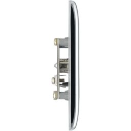 Bg Semi-Flush Single Flush-Mounted Tv Socket Gloss Chrome Effect - thumbnail 4
