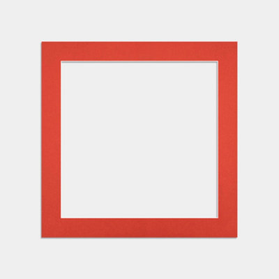 Ak Frames 10X10 Poppy Red Picture Mounts To Fit 8X8 Aperture Size - Mount Board Only (No Frame Included) - image 1