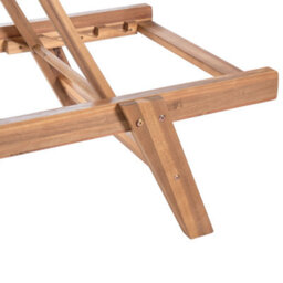 Beliani Sun Lounger Prossedi Reclining Acacia Wood Green - thumbnail 9