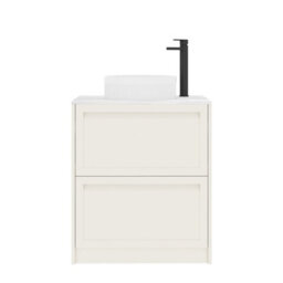 Royal Bathrooms Royal Bathroom Elmore 700mm Classic White Freestanding Countertop Bathroom Vanity Unit 2 Drawer With Round Basin - thumbnail 7