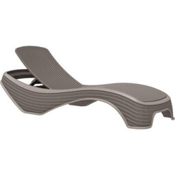 Homeology Maldives Greige Prestigious Outdoor Rattan-Style Adjustable Sun Lounger - Pre-Assembled - thumbnail 5