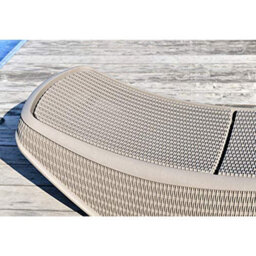 Homeology Maldives Greige Prestigious Outdoor Rattan-Style Adjustable Sun Lounger - Pre-Assembled - thumbnail 3