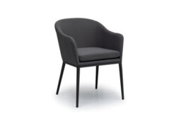 Luna 8 Seat Outdoor Fabric Oval Dining Set In Grey - thumbnail 6