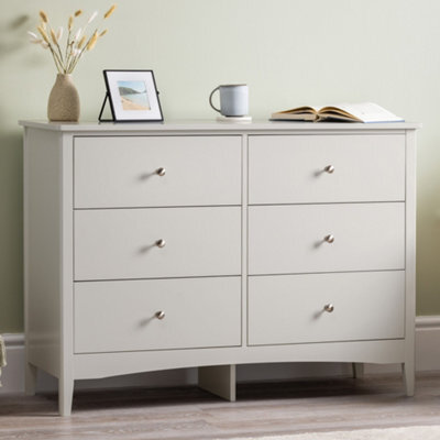 Christow Natural Chest Of Drawers Modern 6 Drawer Bedroom Storage Unit Furniture Cabinet - image 1