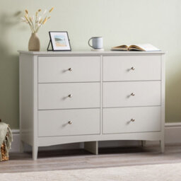 Christow Natural Chest Of Drawers Modern 6 Drawer Bedroom Storage Unit Furniture Cabinet - thumbnail 2