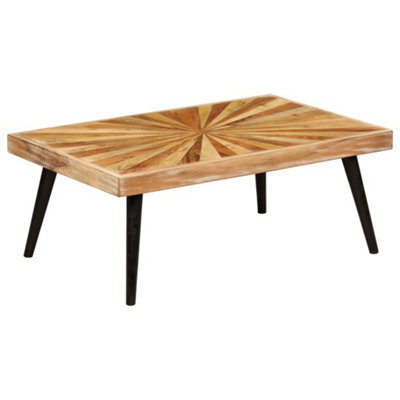 Berkfield Coffee Table Solid Mango Wood 90X55X36 Cm - image 1