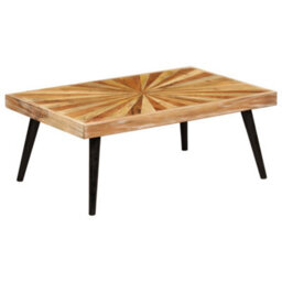 Berkfield Coffee Table Solid Mango Wood 90X55X36 Cm - thumbnail 1
