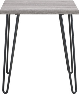 Dorel Home Owen Retro End Table In Distressed Grey Oak - image 1