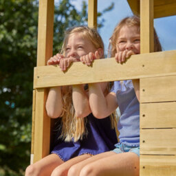 TP Toys Treehouse Wooden Play Tower With Climbing Wall And Fireman's Pole - Fsc Certified - thumbnail 5