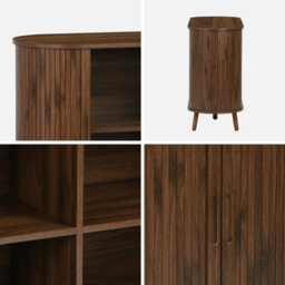 Sweeek - 120Cm Scandi-Style Sideboard With 2 Sliding Doors Legacy 120X40X75 Cm - thumbnail 2