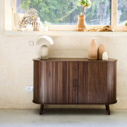 Sweeek - 120Cm Scandi-Style Sideboard With 2 Sliding Doors Legacy 120X40X75 Cm - thumbnail 3
