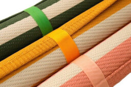 Annibells Green Yellow Pink Striped Garden Rug  (17883) - Pink, 120 X 180 Cms - thumbnail 2