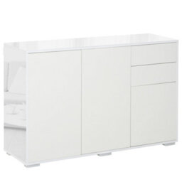 Wyld Haus Talu Large High Gloss White Sideboard - 2 Drawers, 2 Cabinets, 117 X 36 X 74 Cm - thumbnail 2