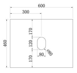 Affine 600mm Countertop Bathroom Vanity Unit Basin Wall Hung Furniture Soft Close White - thumbnail 7