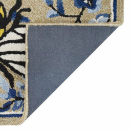 Xample Spring Bee Hooked Accent Rug 56X97Cm Memory Foam Polypropylene Non Slip Hand Hooked Soft Indoor Decorative Mat - thumbnail 4