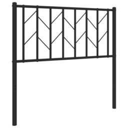 Berkfield Metal Headboard Black 90 Cm - thumbnail 2