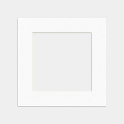 Ak Frames 60X60Cm White Picture Mounts To Fit 40X40Cm Aperture Size - Mount Board Only (No Frame Included) - image 1