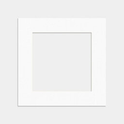Ak Frames 60X60Cm White Picture Mounts To Fit 40X40Cm Aperture Size - Mount Board Only (No Frame Included) - thumbnail 1