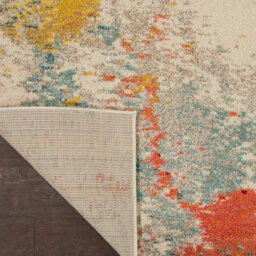 Ivory/multi Rug, 6mm Thick Stain-Resistant Graphics Rug, Abstract Modern Rug For Bedroom, & Dining Room-239Cm (Circle) - thumbnail 9