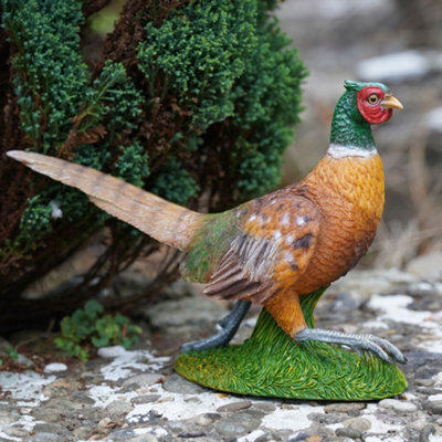 Burgess Pheasant Resin Sculpture Home Garden British Game Bird Statue Outdoor Ornament Birds Gift - image 1