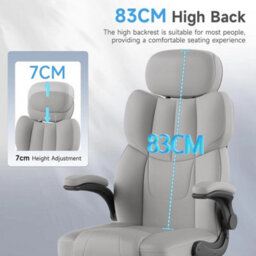 Office Desk Chair High Back Adjustable Height Ergonomic Swivel Computer Chair - thumbnail 5