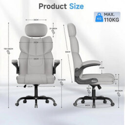 Office Desk Chair High Back Adjustable Height Ergonomic Swivel Computer Chair - thumbnail 2