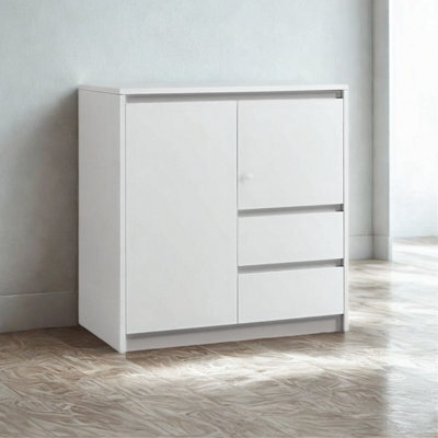 FURNOLD Modern Sideboard Buffet Cabinet With Drawers Storage Furniture - image 1