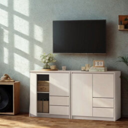 FURNOLD Modern Sideboard Buffet Cabinet With Drawers Storage Furniture - thumbnail 5
