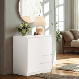 FURNOLD Modern Sideboard Buffet Cabinet With Drawers Storage Furniture - thumbnail 2