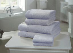 Rapport Home Chatsworth Pure Cotton Face Towel Blue