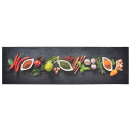 Berkfield Kitchen Rug Washable Spices 45X150 Cm Velvet - thumbnail 2