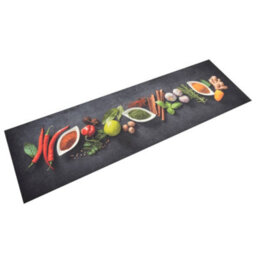 Berkfield Kitchen Rug Washable Spices 45X150 Cm Velvet - thumbnail 1