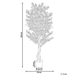 Beliani Artificial Plant Sakura 185 Cm Pink - thumbnail 3