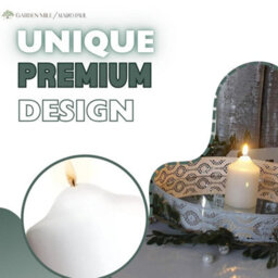 Marco Paul Traditional Ivory Church Pillar Candle 8Cm - thumbnail 7