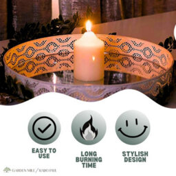 Marco Paul Traditional Ivory Church Pillar Candle 8Cm - thumbnail 5