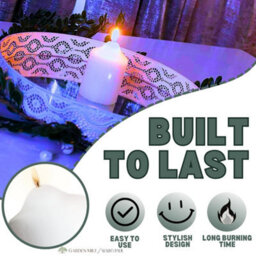 Marco Paul Traditional Ivory Church Pillar Candle 8Cm - thumbnail 4