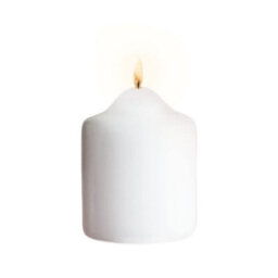 Marco Paul Traditional Ivory Church Pillar Candle 8Cm - thumbnail 1