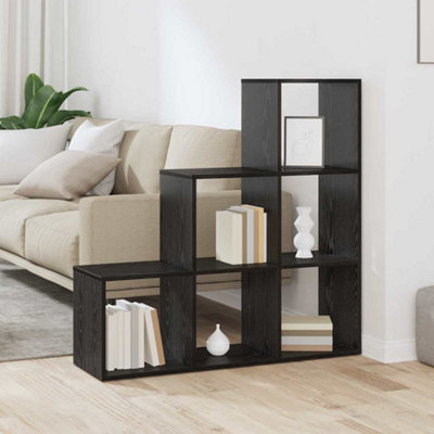 Berkfield Book Cabinet Black Oak 99 X 29 X 99 Cm Engineered Wood - image 1