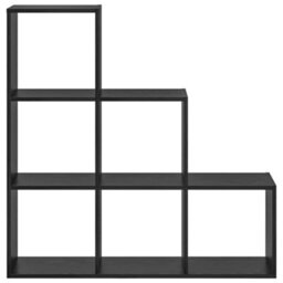 Berkfield Book Cabinet Black Oak 99 X 29 X 99 Cm Engineered Wood - thumbnail 5
